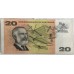 AUSTRALIA 1967 . TWENTY 20 DOLLARS BANKNOTE . MAJOR ERROR . MISSING COLOUR SIMULATION